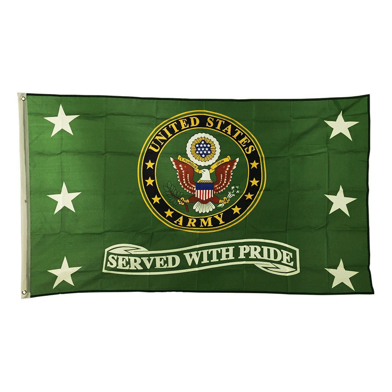 LIMITED EDITION United States Army "Served With Pride" 3x5 Flag - 70% OFF & FREE SHIPPING WHILE SUPPLIES LAST!