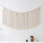 Macrame Woven Wall Hanging Curtain | Fringe Garland Banner | Boho Shabby Chic Bohemian Wall Decor for Apartment Dorm Living Room Bedroom Baby Nursery Art Party Backdrop Decoration