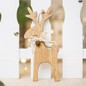DIY Christmas Deer Wooden Pendant Ornaments