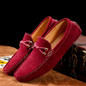Summer genuine leather men shoes casual driving shoes leather mocassin soft breathable men flats brand shoes suede men loafers