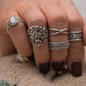 Bohemian Vintage Knuckle Ring Set