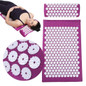 Acupressure Yoga Mat with Pillow For Help Relieving Stress, Fatigue, Chronic Pains, Insomnia, and Weight Loss.