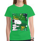 Snoopy St Patricks Women's Heavy Cotton Short Sleeve T-Shirt