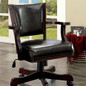 Rowan Contemporary Arm Chair, Dark Cherry Finish