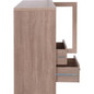 Contemporary Wooden Server with One Side Door Storage Cabinets and Two Drawers, Brown
