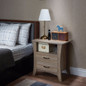 Contemporary Style 2 Drawers Wood Nightstand By Colt, Brown