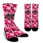Bape Pink Shark Head Socks