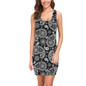 Black and White Paisley Medea Vest Dress