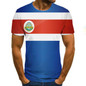 VanityVibe new summer men's T-shirt 3D flag printed