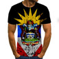 VanityVibe new summer men's T-shirt 3D flag printed