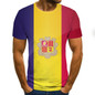 VanityVibe new summer men's T-shirt 3D flag printed