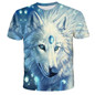 Wolf Lovers Printed 3D Casual Men's T-shirts VV Brand
