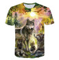 Wolf Lovers Printed 3D Casual Men's T-shirts VV Brand