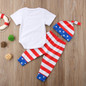Kids Baby Boy Girl Jumpsuit Set 4-th July