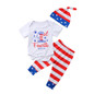 Kids Baby Boy Girl Jumpsuit Set 4-th July
