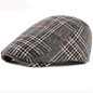 HT2836 Autumn Winter Hat Men Women Wool Beret Vintage Plaid Ivy Newsboy Flat Cap Retro Mens Berets Artist Painter Male Beret Hat