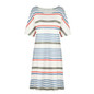 Women Striped O-Neck Mini Dress
