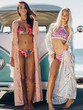 Hollow Embroidered Lace-up Cover-up Swimwear