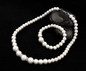 Classic Imitation Pearl Silver Plated Clear Crystal Pearl Jewelry Sets