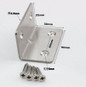10pcs/lot Stainless Steel Universal Connector Type L 90 Degree Angle Fastener Triangle Corner Bracket With Screws