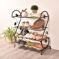 Multi-Layer Storage Shoe Cabinet Iron Simple Shoe Rack Household  Home Door Small Shoe Rack S-Type Economic Iron Shoe Rack