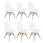 6PCS Modern Kitchen Dining Chairs Lounge Chair Living Dining Room Side Chairs