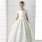 White Lace Girls Dresses Floor Length First Communion Dress Princess Dress