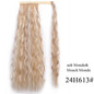 Ombre 22inches Vigorous Corn Wavy Long Ponytail Wrap on Clip Hair Extensions