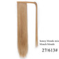 Ombre 22inches Vigorous Corn Wavy Long Ponytail Wrap on Clip Hair Extensions