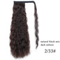 Ombre 22inches Vigorous Corn Wavy Long Ponytail Wrap on Clip Hair Extensions