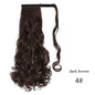 Ombre 22inches Vigorous Corn Wavy Long Ponytail Wrap on Clip Hair Extensions