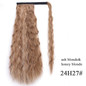 Ombre 22inches Vigorous Corn Wavy Long Ponytail Wrap on Clip Hair Extensions