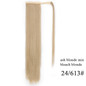 Ombre 22inches Vigorous Corn Wavy Long Ponytail Wrap on Clip Hair Extensions