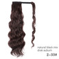 Ombre 22inches Vigorous Corn Wavy Long Ponytail Wrap on Clip Hair Extensions