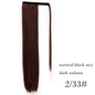 Ombre 22inches Vigorous Corn Wavy Long Ponytail Wrap on Clip Hair Extensions