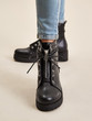 Lace-up Lug Sole Combat Boots