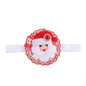 Newborn Christmas Headwear Girls kids Hair Bands Bows Headbands Flower Hair Accessories ornaments Elastic bands rim on the head