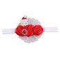 Newborn Christmas Headwear Girls kids Hair Bands Bows Headbands Flower Hair Accessories ornaments Elastic bands rim on the head