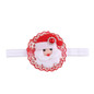 Newborn Christmas Headwear Girls kids Hair Bands Bows Headbands Flower Hair Accessories ornaments Elastic bands rim on the head