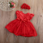 Newborn Baby Toddler Girl Dress Flower Princess Wedding Party Pageant Tulle TUTU Dresses Baby Girl Cute Dress