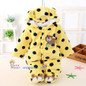 Newborn Baby Rompers 2017 Winter Warm Girls Clothing Coral Fleece Boy Clothes Cartoon Bear Hooded Down Snowsuit Infant Jumpsuits