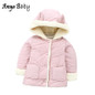 Newborn Baby Girls Winter Coats 2017 New Infant Baby Girl Jacket Thick Warm Baby Hooded Cotton Clothing Baby Girls Outerwear
