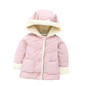 Newborn Baby Girls Winter Coats 2017 New Infant Baby Girl Jacket Thick Warm Baby Hooded Cotton Clothing Baby Girls Outerwear