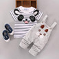 2PCS Newborn Kids Baby Boy Girls Clothes T-shirt Tops+Pants Overalls Outfits Clothing Set