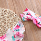 2PCS Newborn Baby Girls Floral Clothing Ruffles Skirted Kids Jumpsuit Headband Infant Bebes Sunsuit Outfits Clothes