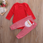2Pcs Newborn Baby Girls Boys Christmas Clothes Santa Claus Romper +Pants Outfits Long Sleeve Kids Boy Girl Clothes 0-18M