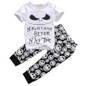 2pcs Newborn Baby Boys Girls Clothes Infant Toddler Short Sleeve T-shirt Tops + Pants Leggings Outfit Kids Clothing Set 0-18M