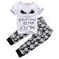 2pcs Newborn Baby Boys Girls Clothes Infant Toddler Short Sleeve T-shirt Tops + Pants Leggings Outfit Kids Clothing Set 0-18M