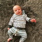 2PCS Newborn 2016 New Fashion Baby Boys Girl Hooded Tops Sweatshirt + Pants Outfit 2pcs set newborn baby boy clothes sets