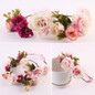 2PCs Fashion Cute Mommy & Kids Wreath Flowers Headband Floral Crown Hairbands Travel Wedding Girls Headwear Floral Hairbands Hot